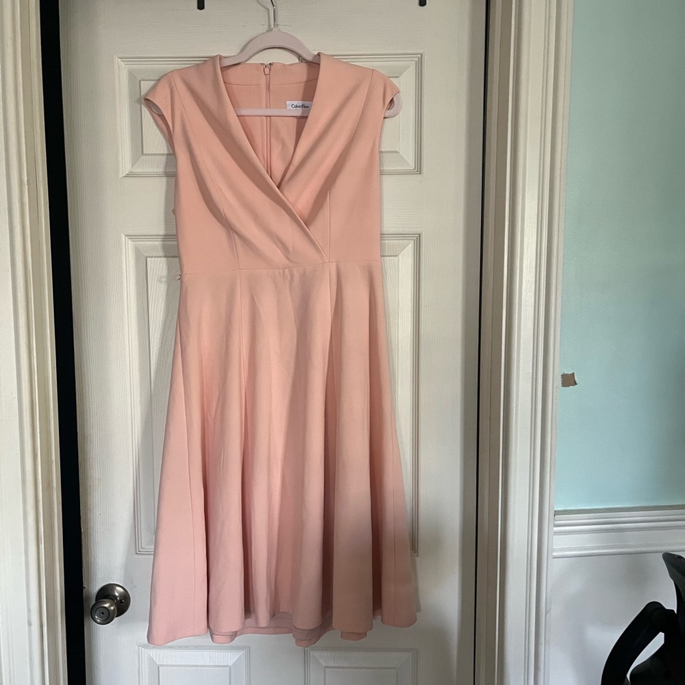 Calving Klein Blush pink dress